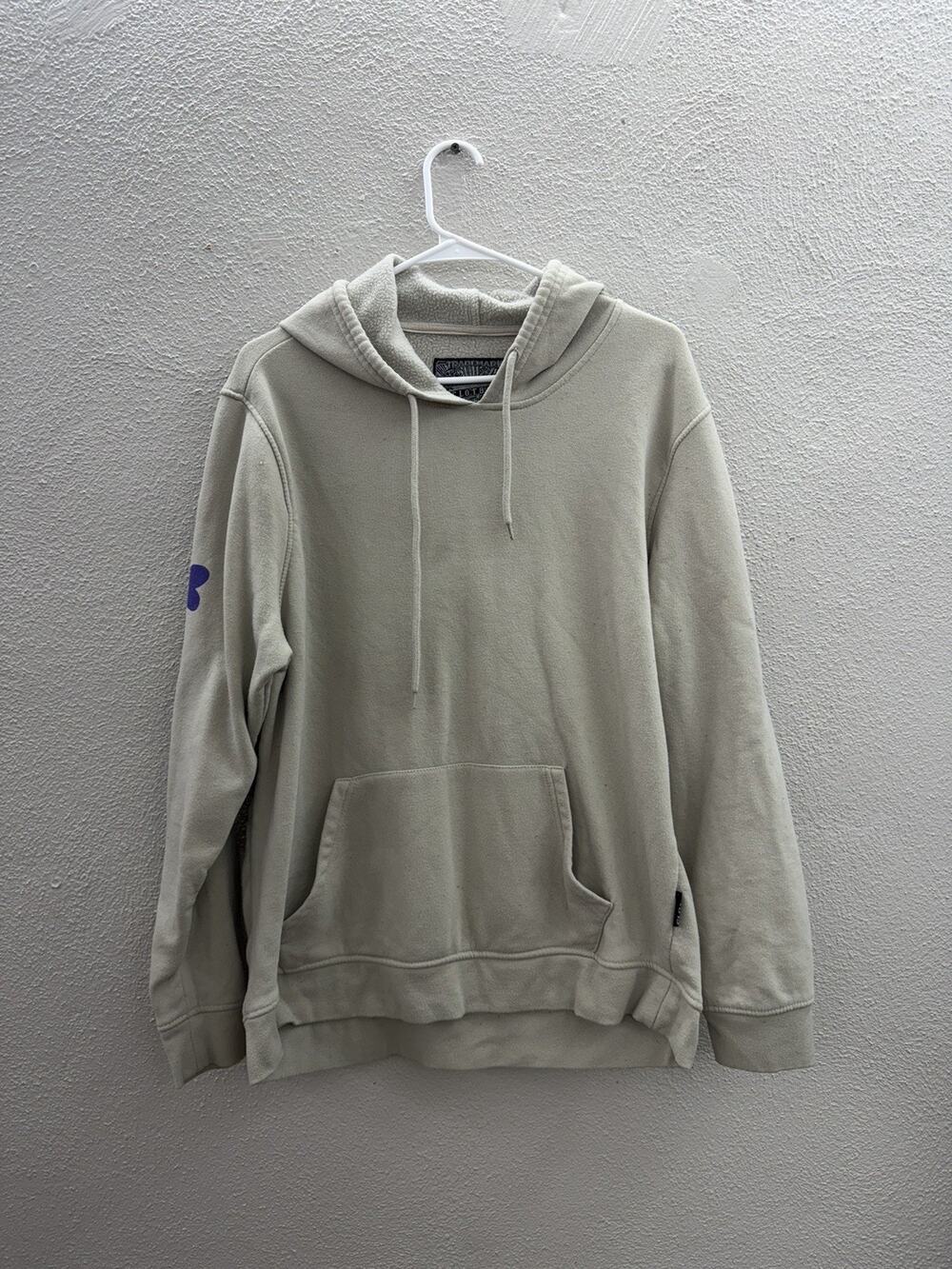 Trademark Brooklyn Cloth Co Womens Sweatshirt Size XL Tan One World Hooded